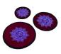 Preview: Klangschalenunterlage rot-lila