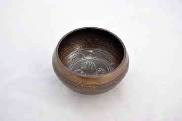 Nepal Klangschale Nr.25, Planetentonschale: Mondknotenumlauf von oben