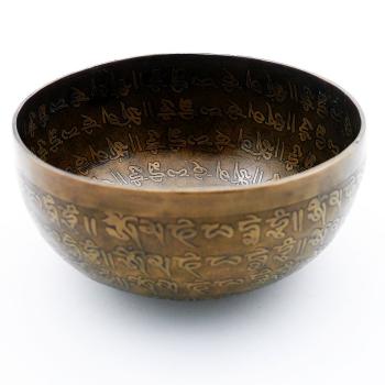 Kleine Klangschale Nr.32 Nepal, Planetentonschale: Geomagnetfeld von der Seite