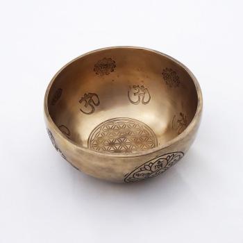 Kleine Klangschale Nr.31 Nepal, Planetentonschale: Mondknotenumlauf von oben