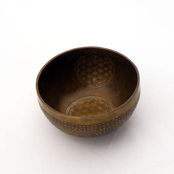 Kleine Klangschale Nr.33 Nepal, Planetentonschale: Wasserstoffgamma von oben