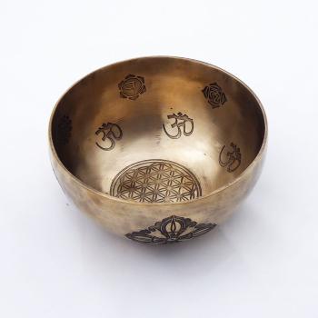 Kleine Klangschale Nr.34 Nepal, Planetentonschale: Alpha-Welle von oben