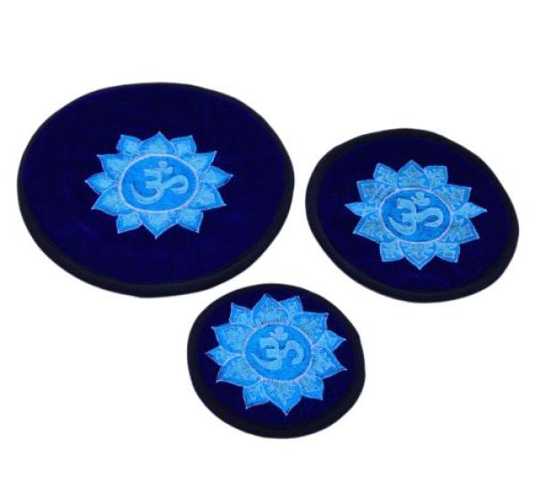 Klangschalenunterlage blau-hellblau