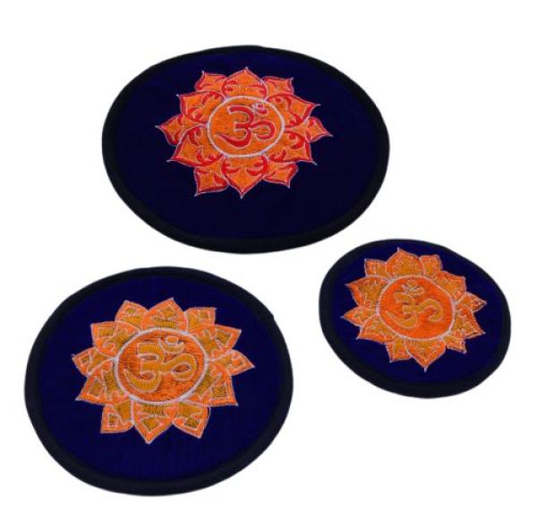 Klangschalenunterlage blau-orange