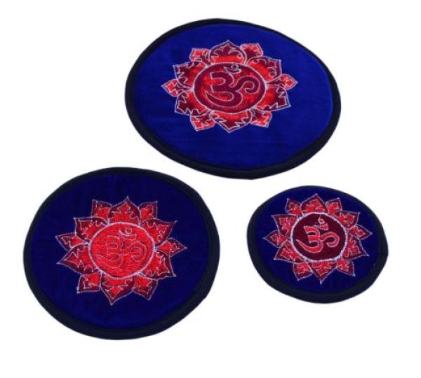 Klangschalenunterlage blau-rot