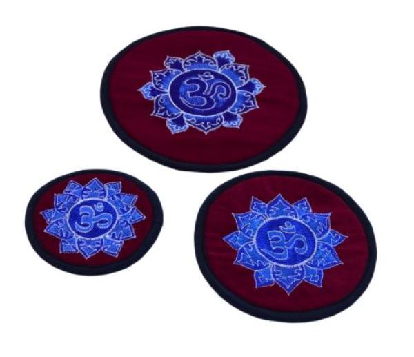 Klangschalenunterlage rot-blau