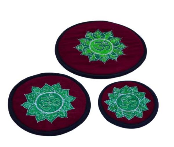 Klangschalenunterlage rot-grün