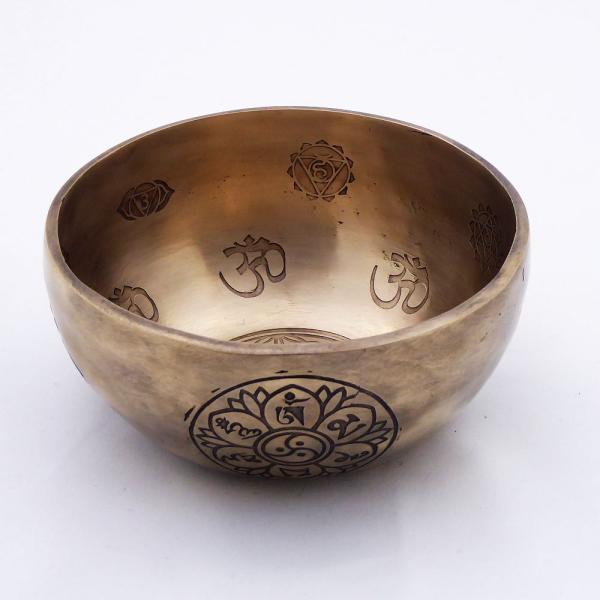 Kleine Klangschale Nr.31 Nepal, Planetentonschale: Mondknotenumlauf von der Seite