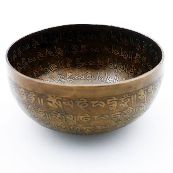 Kleine Klangschale Nr.32 Nepal, Planetentonschale: Geomagnetfeld von der Seite