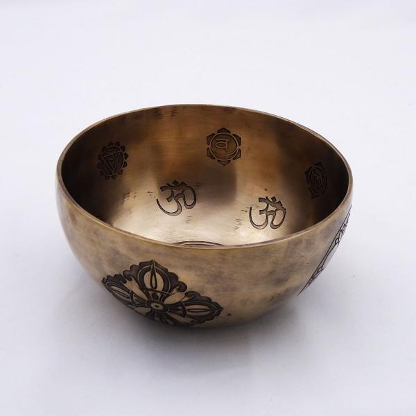 Kleine Klangschale Nr.34 Nepal, Planetentonschale: Alpha-Welle von der Seite