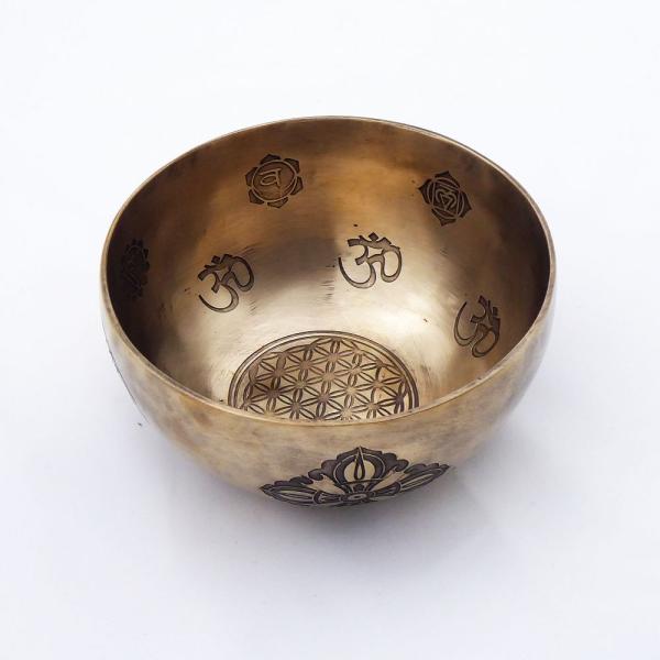 Kleine Klangschale Nr.34 Nepal, Planetentonschale: Alpha-Welle von oben